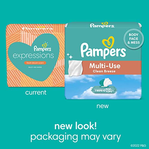 Pampers Clean Breeze Baby Wipes, 504 count (Packaging May Vary)