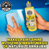 Chemical Guys WAC_201_16 Butter Wet Wax, Deep Wet Shine for Cars, Trucks, SUVs, RVs & More, 16 fl oz, Banana Scent