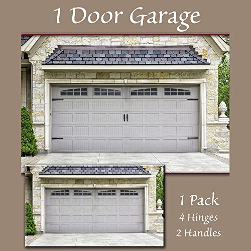 Household Essentials Garage Handle and Hinge Magnets – Decorative Magnetic Hardware Steel Doors, Easy Installation, Durable & Weatherproof, Set of 6