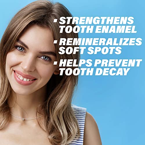 ACT Restoring Zero Alcohol Fluoride Mouthwash 33.8 fl. oz. Strengthens Tooth Enamel, Mint Burst