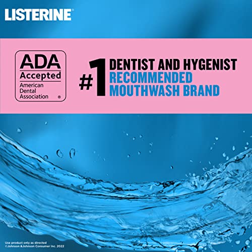 Listerine Smart Rinse Kids Alcohol-Free Anticavity Sodium Fluoride Mouthwash, ADA Accepted Oral Rinse for Dental Cavity Protection, Mint Shield Flavor for Children's Oral Care, 500 mL