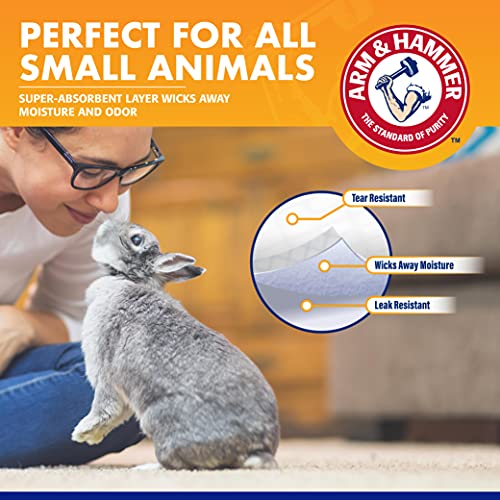 Arm & Hammer Super Absorbent Cage Liners for Guinea Pigs, Hamsters, Rabbits & All Small Animals 7 Count Pet Products