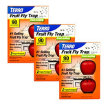 TERRO T2503SR Ready-to-Use Indoor Fruit Fly Killer and Trap with Built in Window - 4 Traps + 180 day Lure Supply