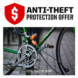 Kryptonite New York Standard Bike U-Lock, Heavy Duty Anti-Theft Bicycle U Lock Sold Secure Gold, 16mm Shackle with Mounting Bracket and Keys, Ultimate Security Lock for Bicycles E-Bikes Scooters
