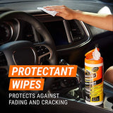 Armor All Car Cleaning Wipes Kit, Includes Protectant Wipes, Disinfectant Wipes, Glass Cleaner Wipes for Cars, Trucks, and Motorcycles (Pack of 3)