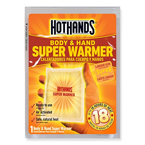 Heatmax HotHands Body & Hand Super Warmers - Long Lasting Natural Odorless Air Activated Warmers - Up to 18 Hours of Heat - 3 Individual Warmers, tan, (HH11PDQ)
