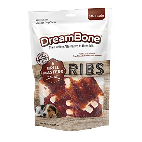 DreamBone Grill Masters T-Bones 8 Count, Small, Rawhide-Free Chews for Dogs