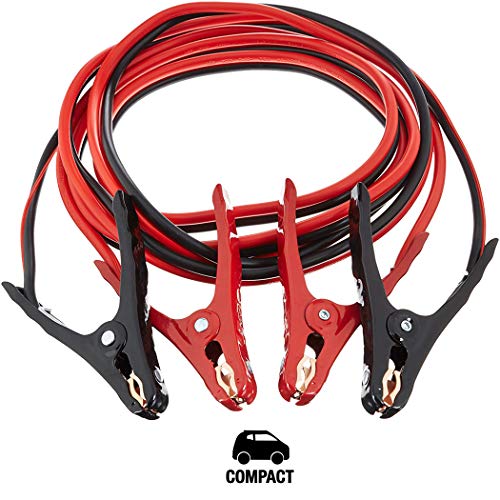 Amazon Basics Jumper Cable for Car Battery, 10 Gauge, 12 Foot