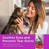 Nutri-Vet Eye Rinse for Cats | Gentle Formula Removes Debris | Helps Reduce Irritation and Prevent Tear Stains | 4oz