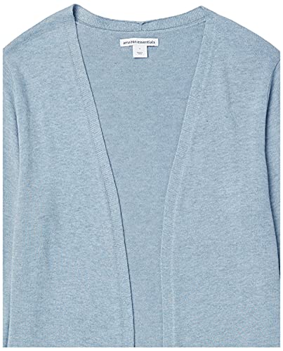Amazon Essentials Women's Lightweight Open-Front Cardigan Sweater (Available in Plus Size), Charcoal Heather, X-Small