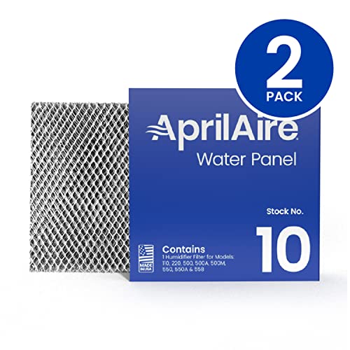 AprilAire 10 Water Panel Humidifier Filter Replacement for AprilAire Whole House Humidifier Models 110, 220, 500, 500A, 500M, 550, 550A, 558 (Pack of 2)