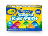 Crayola Washable Kids Paint Set (12 Ct), Classic and Glitter Paint for Kids, Arts & Craft Supplies for Classrooms, Back to School [Amazon Exclusive]