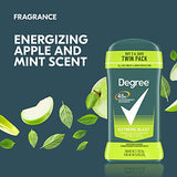 Degree Men Original Antiperspirant Deodorant for Men, Pack of 2, 48-Hour Sweat and Odor Protection, Extreme Blast 2.7 oz