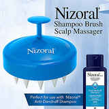 Nizoral Hair Shampoo Brush with Soft Silicone Scalp Massager Brush Head, for All Hair Types, Deep Cleanses Scalp and Removes Dead Flaky Skin and Residue