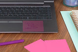 Post-it Colored Transparent Sticky Notes, 3x3 in, 8 Pads/Pack, 36 Sheets/Pad, Sticks Securely and Removes Cleanly