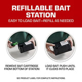 Tomcat Rat & Mouse Killer Child & Dog Resistant, Refillable Station for Indoor and Outdoor, 1 Station and 15 Poison Refills
