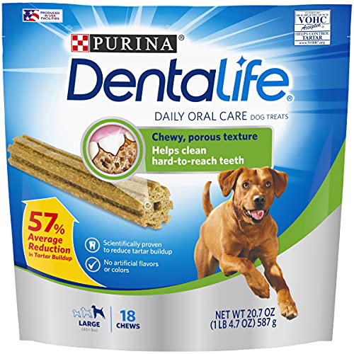Dentalife DentaLife Made in USA Facilities Large Dog Dental Chews, Daily - 18 ct. Pouch
