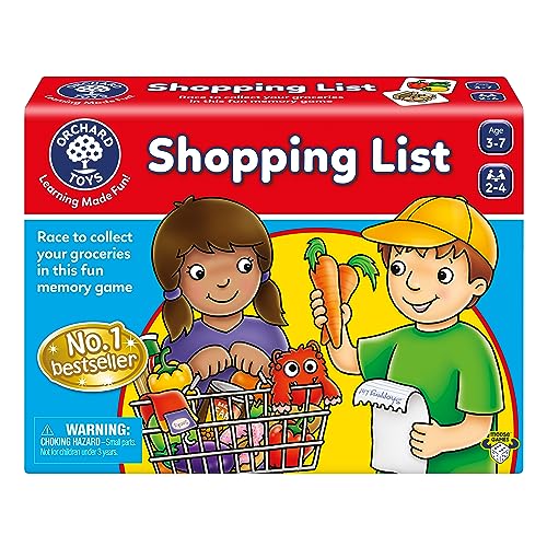 Orchard Toys Moose Games Shopping List Race to Collect Your Groceries in This Fun Memory Game. Age 3-7. 2-4 Players