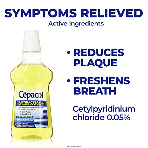Cepacol Antibacterial Multi-Protection Mint Freshening Mouthwash 24 oz