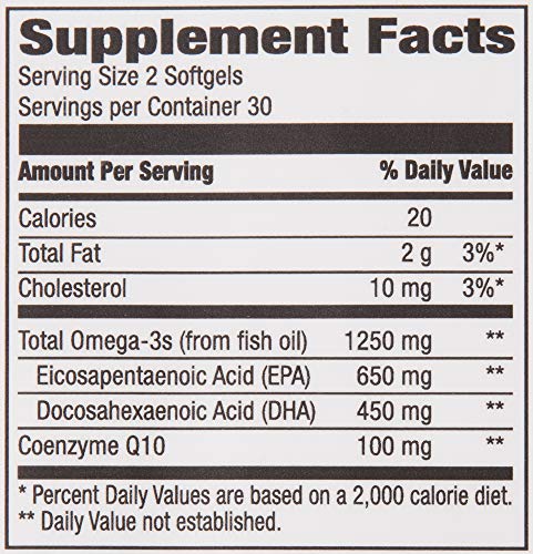 Amazon Brand - Revly Omega 3-6-9 Complex of Fish, Flaxseed and Borage Oil - EPA & DHA Omega-3 fatty acids - 60 Softgels, 2 Month Supply