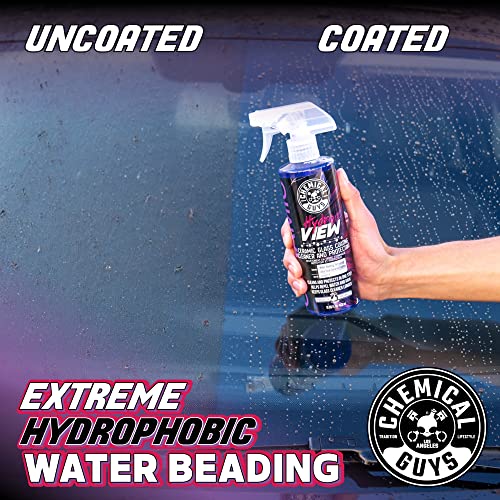 Chemical Guys CLD30116 HydroView Ceramic Glass Cleaner, Water Repellent & Protective Coating (Works on Glass, Windows, Mirrors, Navigation Screens & More Car, Truck, SUV and Home Use), 16 fl oz