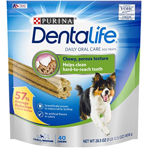 Dentalife DentaLife Made in USA Facilities Small/Medium Dog Dental Chews, Daily - (2) 47 ct. Pouches