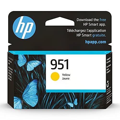 HP 951 Yellow Ink Cartridge | Works with HP OfficeJet 8600, HP OfficeJet Pro 251dw, 276dw, 8100, 8610, 8620, 8630 Series | Eligible for Instant Ink | CN052AN