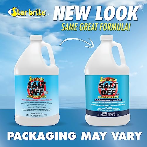 STAR BRITE Salt Off Concentrate - 1 Gallon - Ultimate Salt Remover Wash & Marine Engine Flush for Boats, Vehicles, Trailers, and More (093900N)