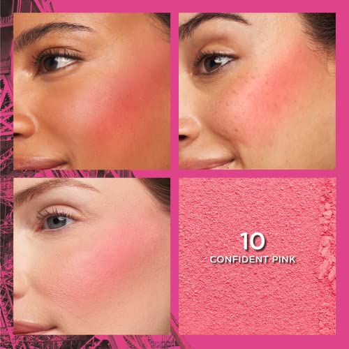 LOreal Paris Infallible Up to 24H Fresh Wear Soft Matte Blush, Blendable, Long-Lasting and Waterproof Cheek Make Up, Confident Pink 10, 0.31 Oz