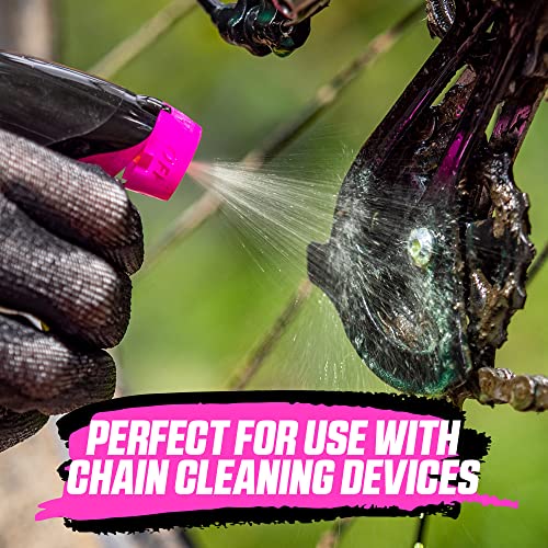 Muc Off Bio Drivetrain Cleaner, 500 Milliliters - Effective Biodegradable Bicycle Chain Cleaner and Degreaser Spray - Suitable for All Types of Bike