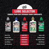 Finish Line DRY Teflon Bicycle Chain Lube, 4-Ounce Drip Squeeze Bottle