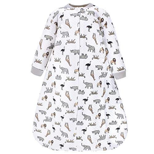 Hudson Baby Unisex Baby Premium Quilted Long Sleeve Sleeping Bag and Wearable Blanket, Llama, 12-18 Months