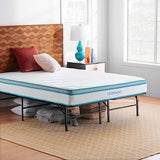 LINENSPA 8 Inch Memory Foam and Innerspring Hybrid Mattress – Full Mattress – Bed in a Box – Medium Firm Mattress
