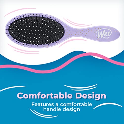 Wet Brush Original Detangler Hair Brush, Amazon Exclusive Purple - Ultra-Soft IntelliFlex Bristles - Detangling Hairbrush Glides Through Tangles For Wet, Dry & Damaged Hair - Women, & Men
