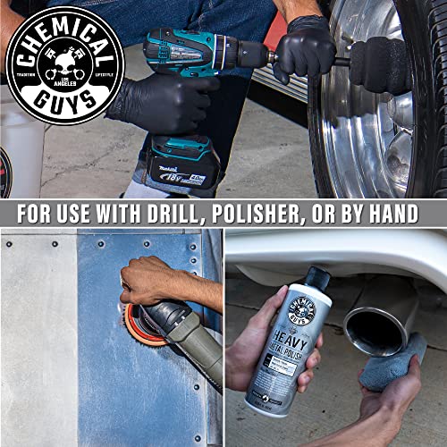 Chemical Guys SPI_402_16, Heavy Metal Polish Restorer and Protectant, (Safe for Cars, Trucks, SUVs, RVs, Motorcycles, and More) 16 fl oz