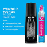 SodaStream Terra Sparkling Water Maker (Black) with CO2, DWS Bottle and Bubly Drop
