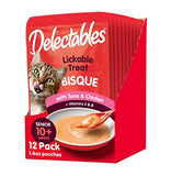 Hartz Delectables Stew Lickable Wet Cat Treats with Tuna & chicken, Senior Cats 10+ years, 1.4 Ounce (Pack of 12) - Packaging May Vary