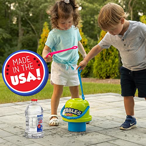 Little Kids Bubbles by Fubbles| Made in The USA |64oz Non Toxic Bubble Solution |Bubble Refill for Bubble Machines and Toys, Clear,12381