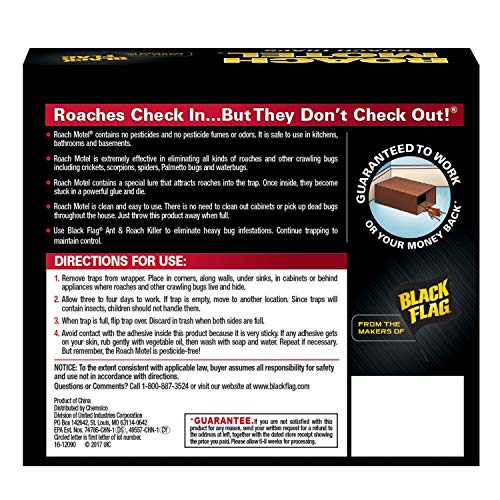 Black Flag Roach Motel Insect Trap, 12-Pack