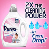 Purex Liquid Baby Laundry Detergent, Baby Soft Scent, 2X Concentrated, 126 Loads