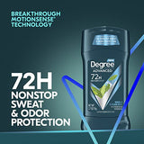Degree Men Advanced Antiperspirant Deodorant 72-Hour Sweat and Odor Protection Sage and Ocean Mist Deodorant for Men with Motionsense Technology 2.7 oz 4 Count
