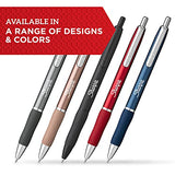 SHARPIE S-Gel, Gel Pens, Sleek Metal Barrel, Medium Point (0.7mm), Black Ink, 4 Count