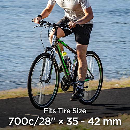 Schwinn Replacement Bike Inner Tube, Traditional and Self-Sealing, Self-sealing, 700c x 35-42mm, Black