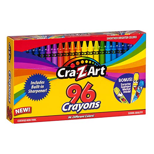 Cra-Z-Art 96ct Crayons in Flip-Top Box with Sharpener