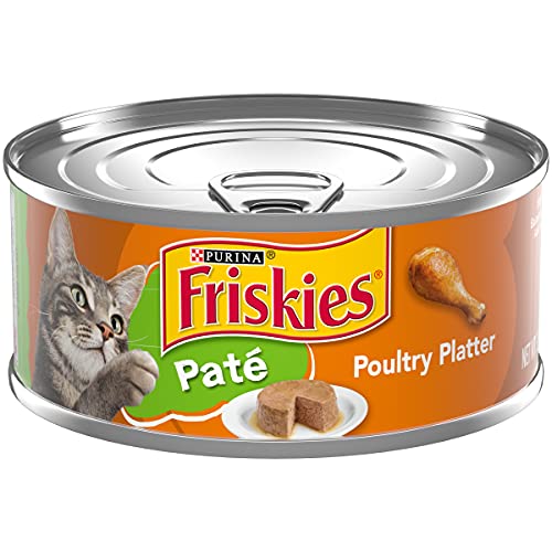 Purina Friskies Pate Wet Cat Food, Chicken & Tuna Dinner - (24) 5.5 oz. Cans