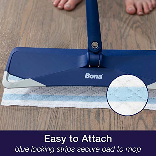 Bona Hardwood Floor Disposable Wet Cleaning Pads - 12-Pack - Residue-Free Floor Cleaning Solution for Hardwood Floors