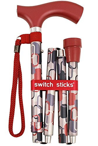 Switch Sticks Luxury Folding Walking Stick Berlin Design with Carry Bag