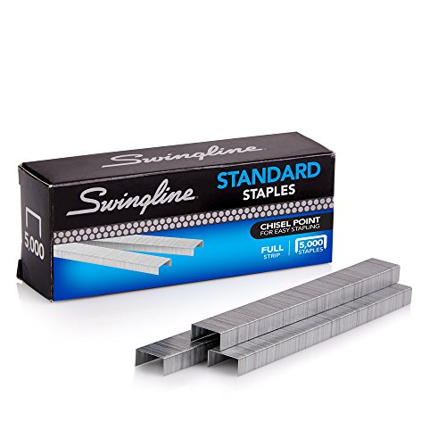 Swingline Staples, Standard Staplers for Desktop Staplers, 1/4 Length, 210/Strip, 5000/Box (35108)