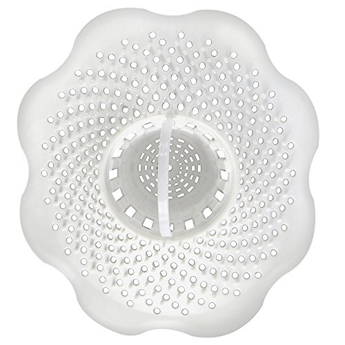 Danco 10306, Tub Protector Hair Cather and Strainer, Hair Drain Clog Prevention Drain Snake, Snare and Auger