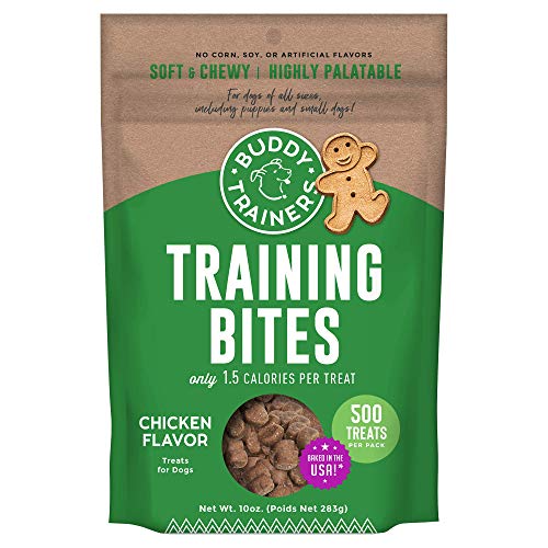 Buddy Biscuits Training Bites for Dogs, Low Calorie Dog Treats Baked in The USA, Chicken 10 oz.